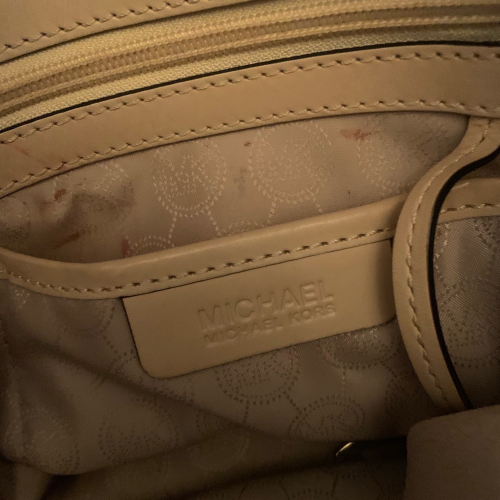 White& Gold Michael Kors Tote - Picture 6 of 6